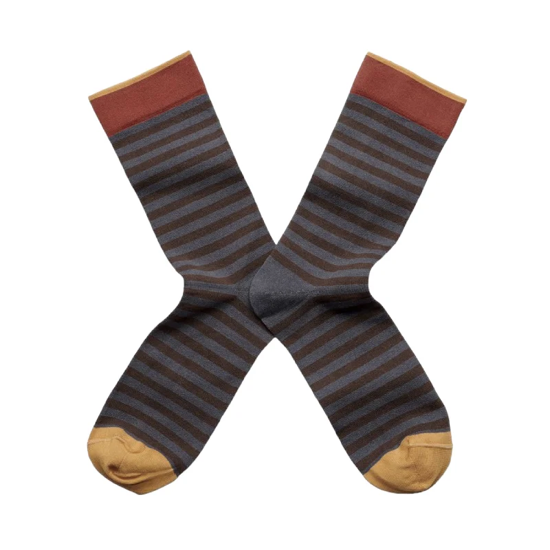 STRIPE SOCKS - STEEL