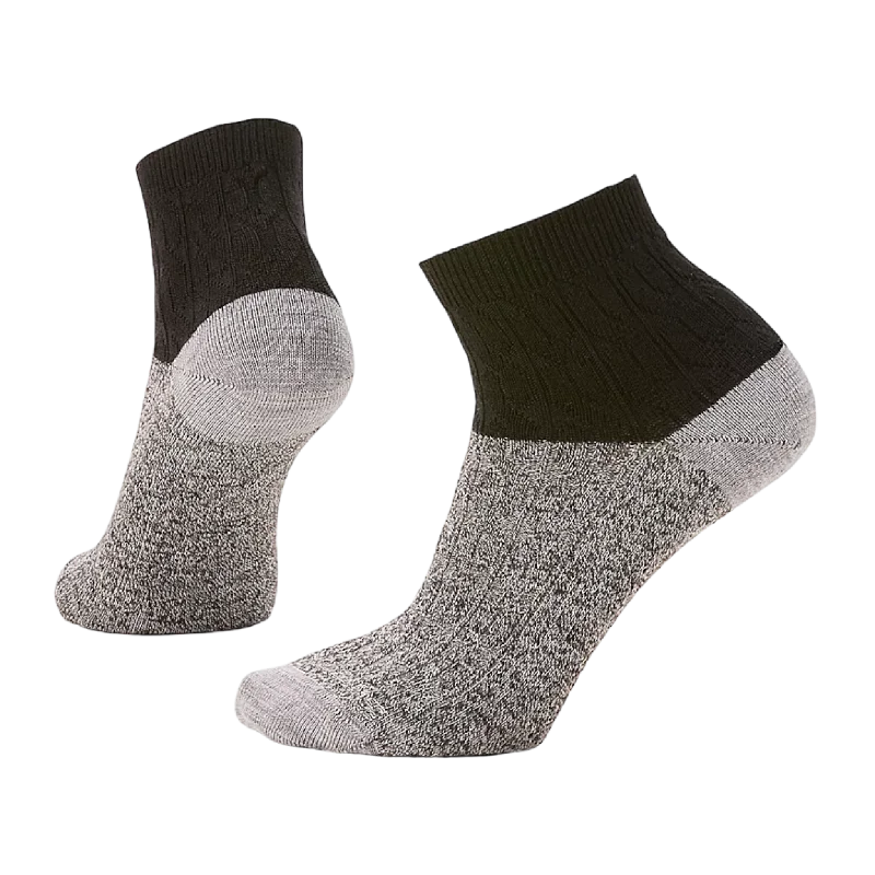 Women's Everyday Cable Zero Cushion Ankle Socks