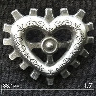 Clockwork Heart Pin