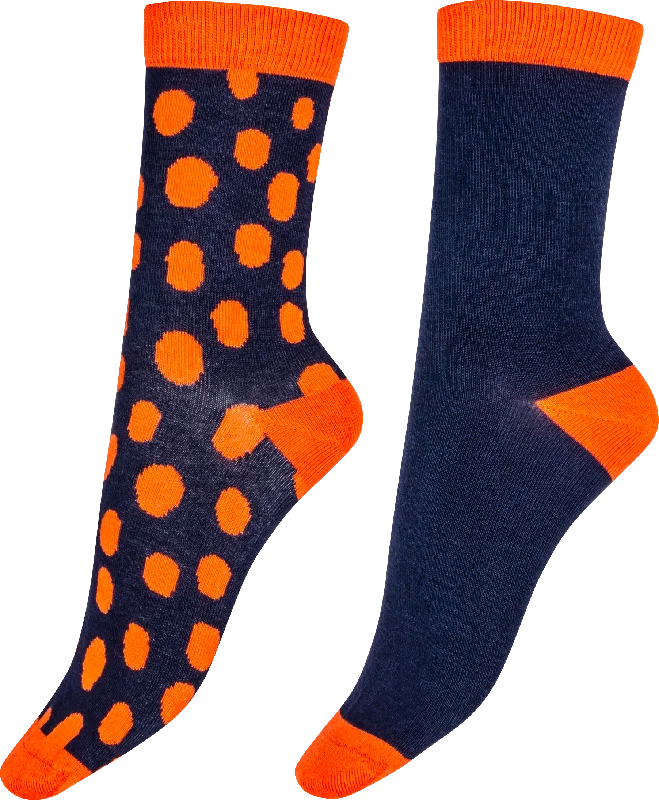 Pretty Polly Oval Spot Bamboo Knit Socks - 2 Pair Pack