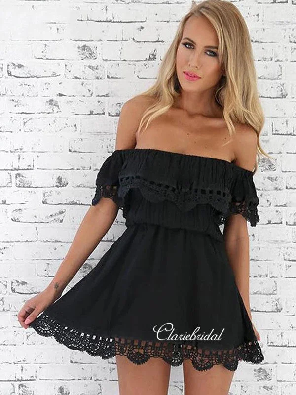 Off The Shoulder Homecoming Dresses, Fashion Short Prom Dresses