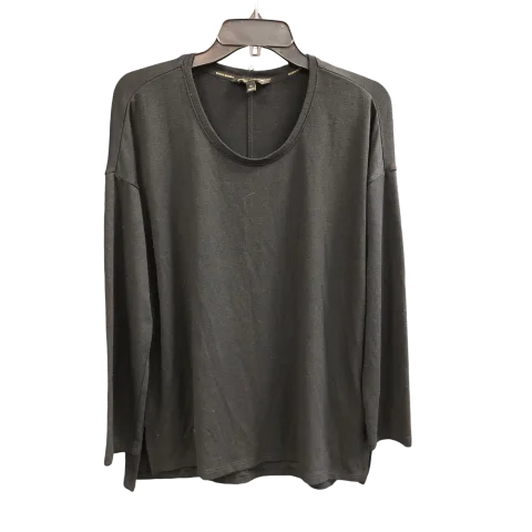 Top Long Sleeve By Banana Republic In Black, Size: M