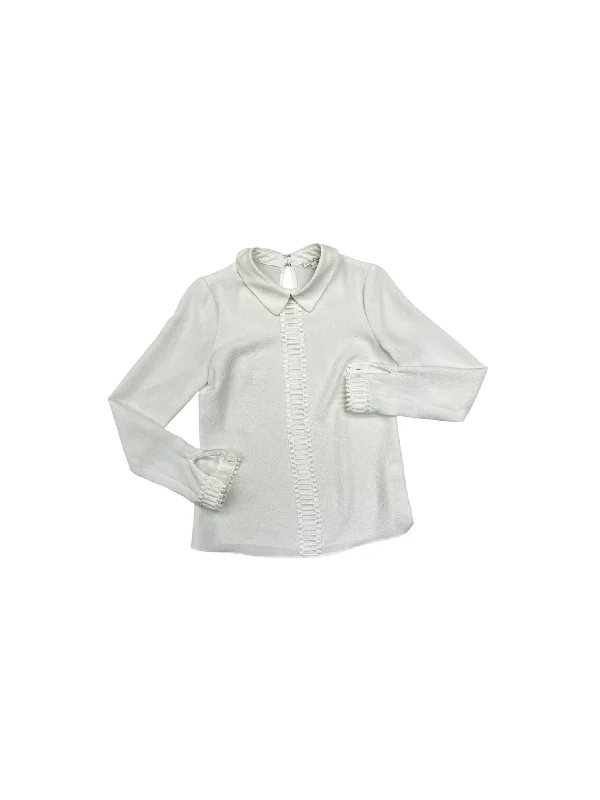 Top Long Sleeve By Shosanna In Ivory, Size: 2