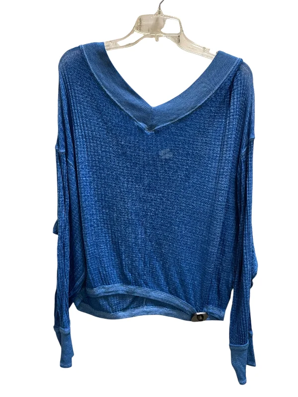 Top Long Sleeve By We The Free In Blue, Size: M