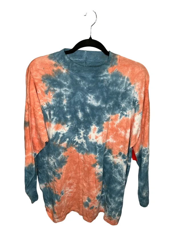 Top Long Sleeve By We The Free In Tie Dye Print, Size: S